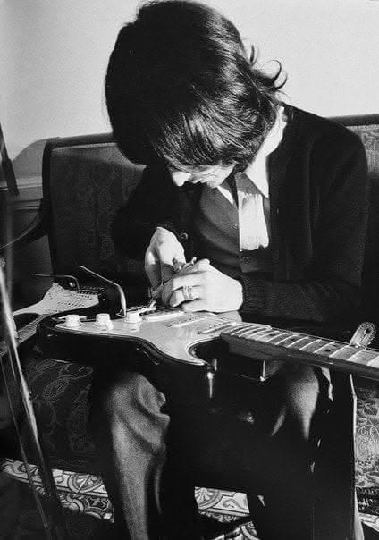 Ritchie Blackmore im Grand Hôtel in Territet, im Dezember 1971.