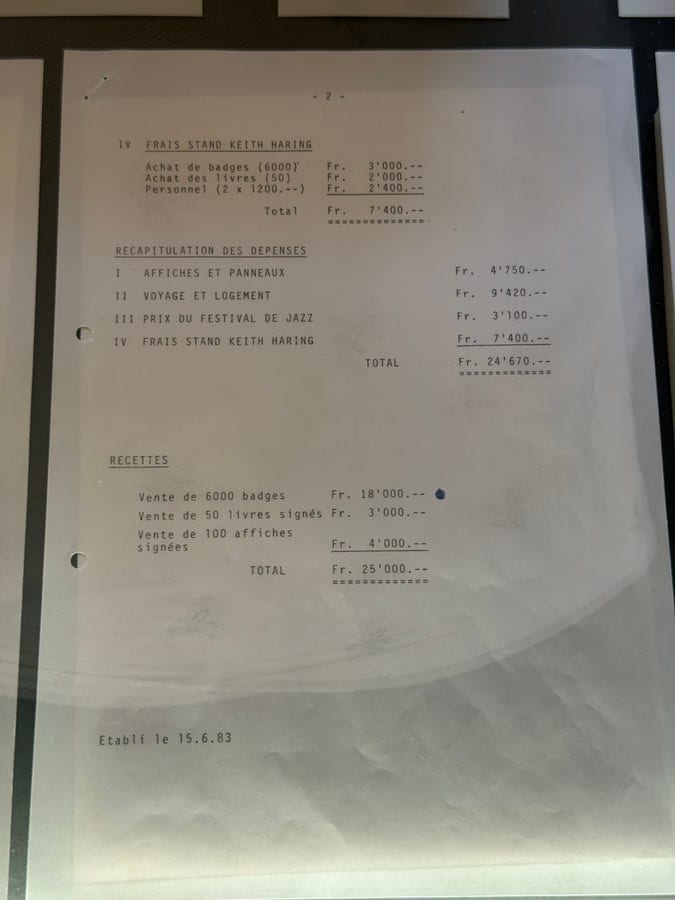 Ein Dokument aus dem Vorbereitungsdossier des Besuchs von 1983.