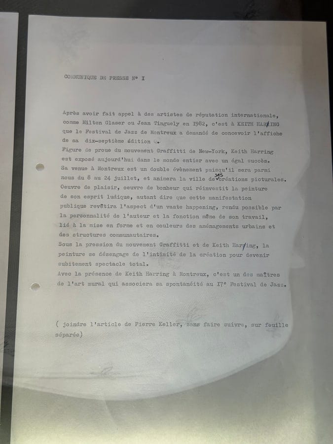 Ein Dokument aus dem Vorbereitungsdossier des Besuchs von 1983.