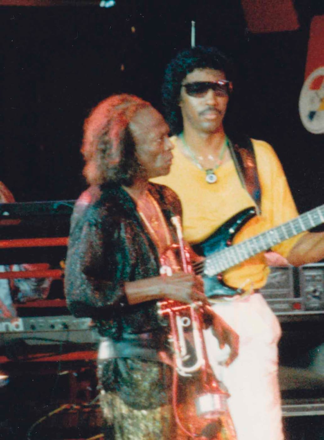 Miles Davis alla tromba al Montreux Jazz Festival (1986).