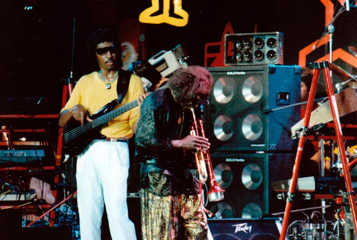 Miles Davis in concerto al Montreux Jazz Festival (1986).