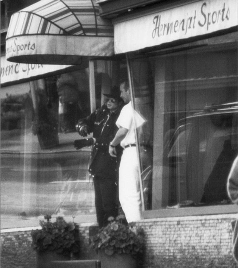 Michael Jackson in Gstaad, 27. September 1993.