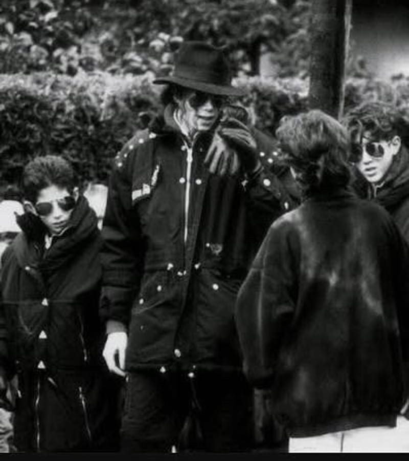Michael Jackson in Gstaad, 27. September 1993.