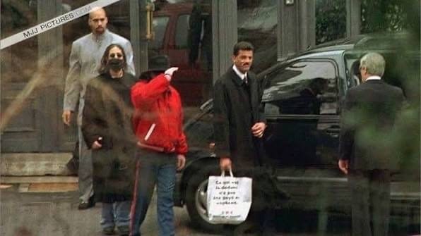 Michael Jackson im Montreux Palace, im Januar 1997.