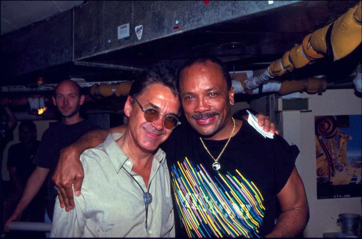 Claude Nobs e Quincy Jones al Montreux Jazz Festival (1991).