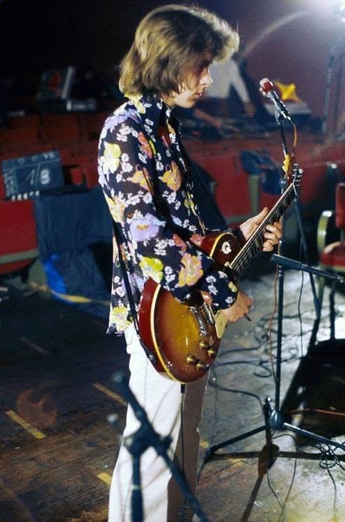 Mick Taylor während der Proben im Théâtre Rialto, im Mai 1972.