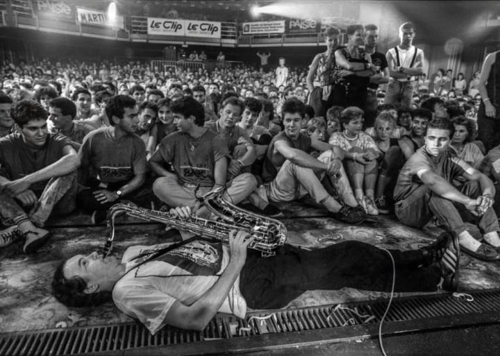 Die Band Itchy Fingers im Konzert beim Jazzfestival, 1987.